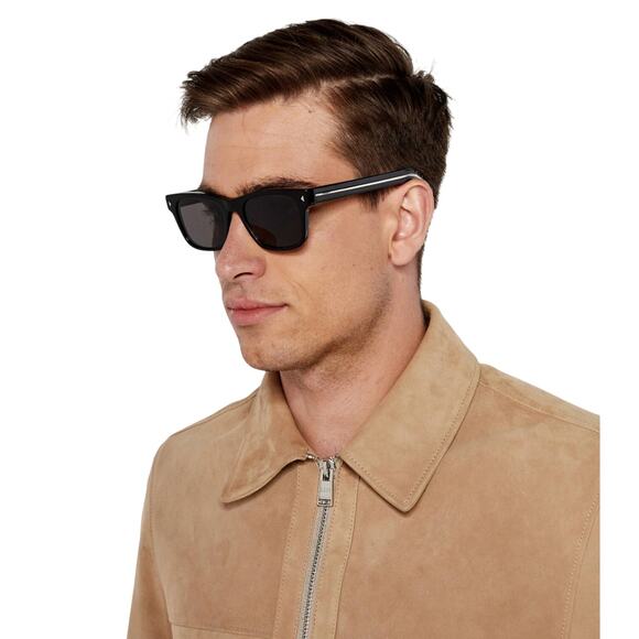 PRADA Authentic Men's Black Acetate Sunglasses SPRA17 Made in Italy - Picture 2 of 6